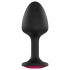 Dorcel Geisha Plug Ruby XL - pink jeweled anal plug (black)