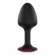 Dorcel Geisha Ruby XL Plug - Pink Gem Anal Dildo (Black) 