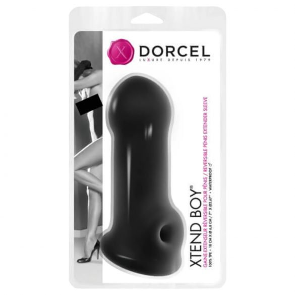 Dorcel Xtend Boy - Black Silicone Enhancer Sleeve