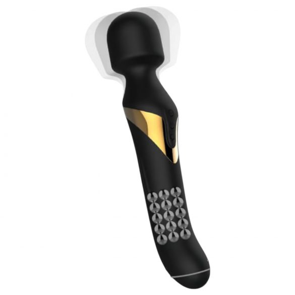 Dorcel Dual Orgasms Gold - 2-in-1 Massaging Vibrator (Black)