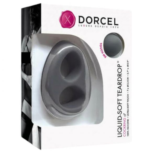 Dorcel Liquid-soft Teardrop - Penis Ring (Grey) 