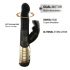 Dorcel Baby Rabbit 2.0 - Rechargeable Clitoral Vibrator (Black-Gold) 