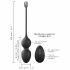 Dorcel Love Balls - Rechargeable, Wireless Magnetic Kegel Balls Duo (Black) 