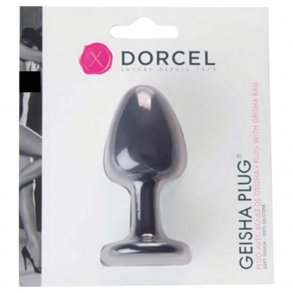 Dorcel Geisha Plug M - Ball Anal Dildo (Black) 