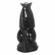 Wolf Penis Dildo - 21cm (Black) 