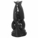 Wolf Penis Dildo - 21cm (Black) 