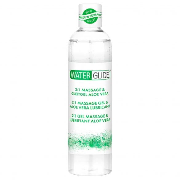 Waterglide 2in1 Aloe Vera Water-Based Lubricant and Massage Gel (300ml) 