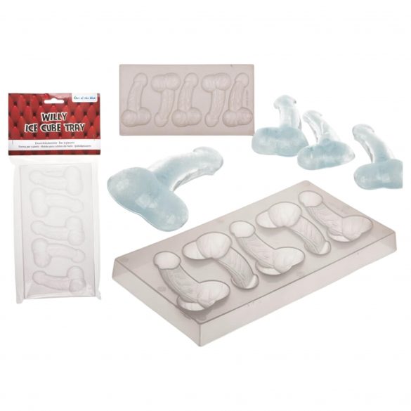 Penis-shaped Ice Cube Tray (Transparent) 