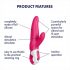 Satisfyer Mr. Rabbit - Waterproof Rechargeable Clitoral Vibrator (Pink) 