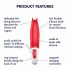 Satisfyer Power Flower - rechargeable, waterproof vibrator (red)