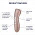 Satisfyer Pro 2+ - rechargeable clitoral vibrator (brown)