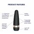 Satisfyer Pro 3+ - Waterproof Rechargeable Clitoral Vibrator (Black) 