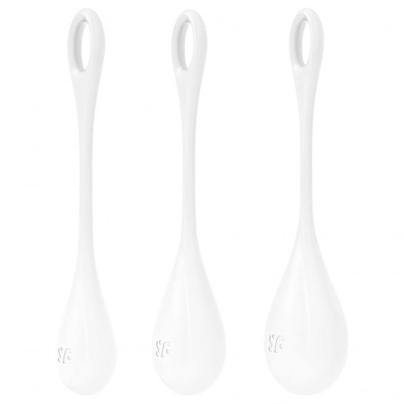 Satisfyer Yoni Power 1 - Kegel Ball Set - White (3 Pieces) 