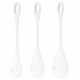 Satisfyer Yoni Power 1 - Kegel Ball Set - White (3 Pieces) 