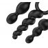 Satisfyer Booty Call - Anal Dildo Set - Black (3-Piece) 