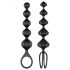 Satisfyer Love Beads - Beaded Anal Dildo Set - Black (2 Piece) 