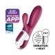 Satisfyer Hot Bunny - Smart Warming Clitoral Vibrator (Red) 