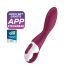 Satisfyer Heated Thrill - Smart Warming Vibrator (Red) 