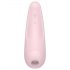 Satisfyer Curvy 2+ - smart air-pulse clitoral stimulator vibrator (pink)