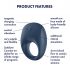 Satisfyer Strong One - Smart Vibrating Ring (Blue)