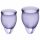 Satisfyer Feel Confident - Menstrual Cup Set (Purple) - 2 Pieces