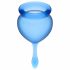 Satisfyer Feel Good - Menstrual Cup Set (Blue) - 2 Pack 