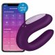 Satisfyer Double Joy - Smart, Rechargeable, Waterproof Couples Vibrator (Purple) 