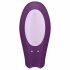 Satisfyer Double Joy - Smart, Rechargeable, Waterproof Couples Vibrator (Purple) 