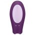 Satisfyer Double Joy - Smart, Waterproof Partner Vibrator (Purple)