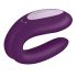 Satisfyer Double Joy - Smart, Rechargeable, Waterproof Couples Vibrator (Purple) 