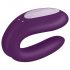 Satisfyer Double Joy - Smart, Waterproof Partner Vibrator (Purple)