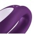 Satisfyer Double Joy - Smart, Rechargeable, Waterproof Couples Vibrator (Purple) 