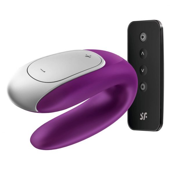 Satisfyer Double Fun - Smart Waterproof Couples Vibrator (Purple) 