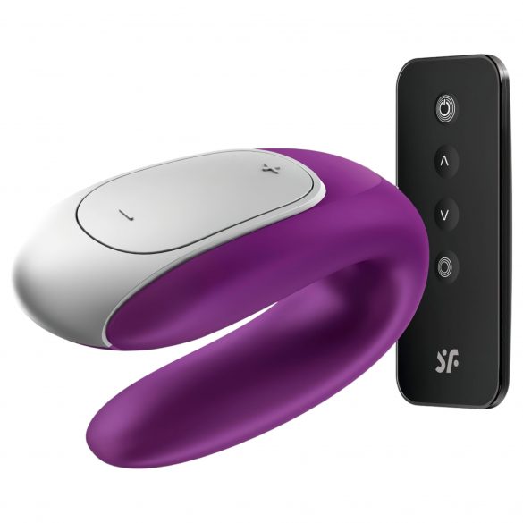 Satisfyer Double Fun - Smart Waterproof Couples Vibrator (Purple) 