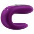 Satisfyer Double Fun - Smart Waterproof Couples Vibrator (Purple) 