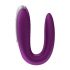 Satisfyer Double Fun - Smart Waterproof Couples Vibrator (Purple) 