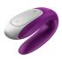 Satisfyer Double Fun - Smart Waterproof Couples Vibrator (Purple) 