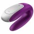 Satisfyer Double Fun - Smart Waterproof Couples Vibrator (Purple) 