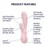 Satisfyer Mono Flex - Smart Waterproof Vibrator (Pink)