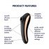 Satisfyer Dual Kiss - Rechargeable Vaginal and Clitoral Vibrator (Black)