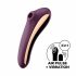 Satisfyer Dual Kiss - 2in1 Rechargeable Vaginal and Clitoral Vibrator (Purple) 