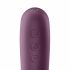 Satisfyer Dual Kiss - 2in1 Rechargeable Vaginal and Clitoral Vibrator (Purple) 