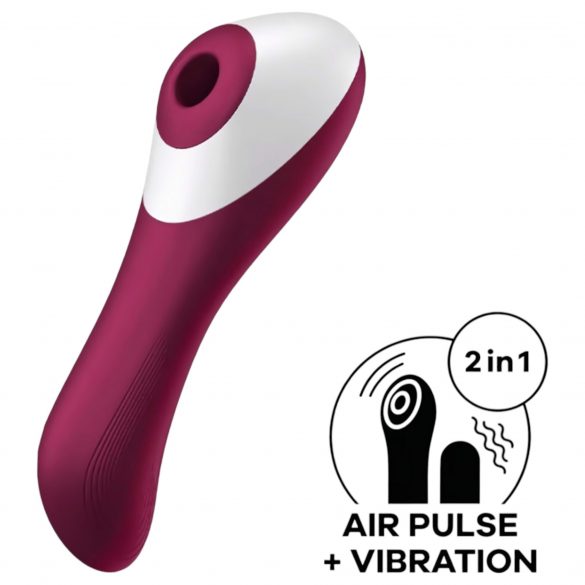 Satisfyer Dual Crush - Rechargeable Vaginal and Clitoral Vibrator (Red) 