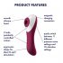 Satisfyer Dual Crush - rechargeable vaginal and clitoral vibrator (red)