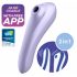 Satisfyer Dual Pleasure - Smart Air-Pulse 2-in-1 Vibrator (Purple) 