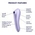 Satisfyer Dual Pleasure - smart air-pulse 2-in-1 vibrator (purple)