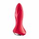 Satisfyer Rotator Plug 1 - Rechargeable, Beaded Anal Vibrator (Red) 