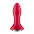 Satisfyer Rotator Plug 1 - Rechargeable, Beaded Anal Vibrator (Red) 