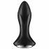 Satisfyer Rotator Plug 1 - Rechargeable Beaded Anal Vibrator (Black) 