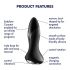 Satisfyer Rotator Plug 1 - Rechargeable Beaded Anal Vibrator (Black) 